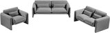 Grey Stylus Boucle Fabric Sofa from Meridian - Luna Furniture