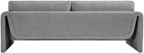 Grey Stylus Boucle Fabric Sofa from Meridian - Luna Furniture