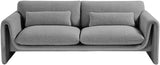 Grey Stylus Boucle Fabric Sofa from Meridian - Luna Furniture