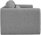 Grey Stylus Boucle Fabric Sofa from Meridian - Luna Furniture