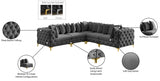 Tremblay Grey Velvet Modular Sectional from Meridian - Luna Furniture