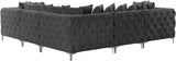 Tremblay Grey Velvet Modular Sectional from Meridian - Luna Furniture