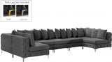 Tremblay Grey Velvet Modular Sectional from Meridian - Luna Furniture