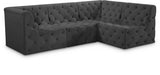 Tuft Grey Velvet Modular Sectional from Meridian - Luna Furniture