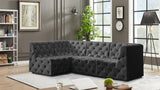 Tuft Grey Velvet Modular Sectional from Meridian - Luna Furniture