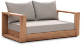 Tulum Grey Waterproof Fabric Outdoor Sofa from Meridian - Luna Furniture