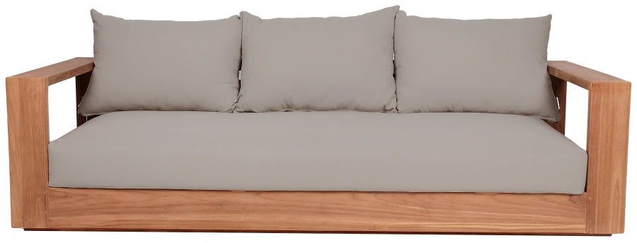 Tulum Grey Waterproof Fabric Outdoor Sofa from Meridian - Luna Furniture