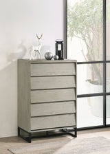 Weston Grey Wood Chest from Meridian - Luna Furniture