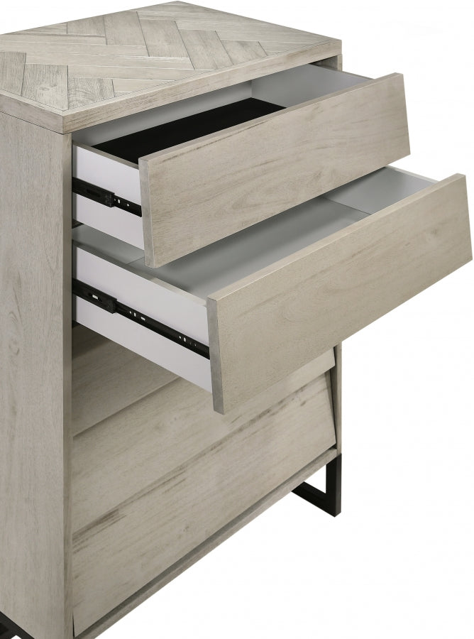 Weston Grey Wood Chest from Meridian - Luna Furniture