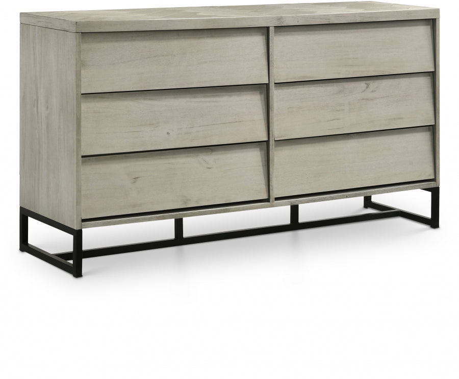 Weston Grey Wood Dresser from Meridian - Luna Furniture