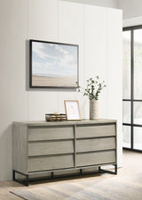 Weston Grey Wood Dresser from Meridian - Luna Furniture