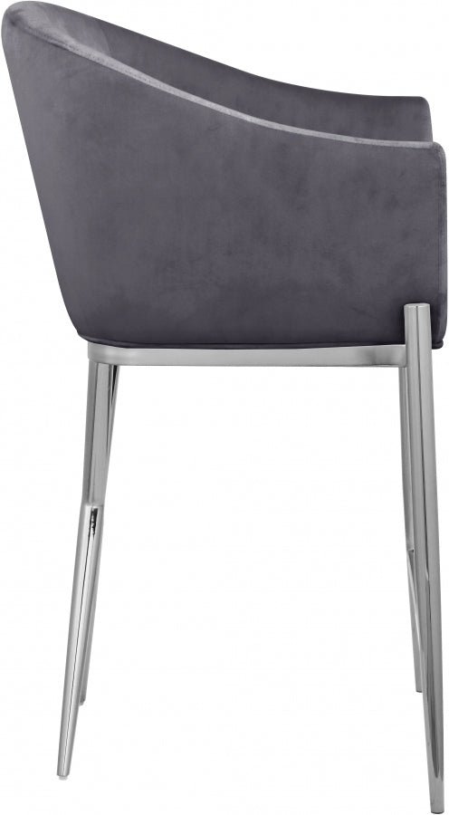 Xavier Grey Counter Stool from Meridian - Luna Furniture