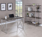 Grimma Rustic Gray Herringbone Writing Desk from Coaster - Luna Furniture