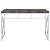 Grimma Rustic Gray Herringbone Writing Desk from Coaster - Luna Furniture