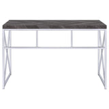 Grimma Rustic Gray Herringbone Writing Desk from Coaster - Luna Furniture