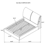 Gwendoline Upholstered Queen Platform Bed with Pillow Headboard White - 306040Q - Luna Furniture