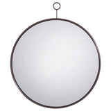 Gwyneth Black Nickel Round Wall Mirror from Coaster - Luna Furniture