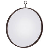 Gwyneth Black Nickel Round Wall Mirror from Coaster - Luna Furniture