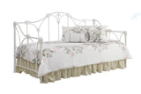 Halladay White Twin Metal Daybed with Floral Frame from Coaster - Luna Furniture