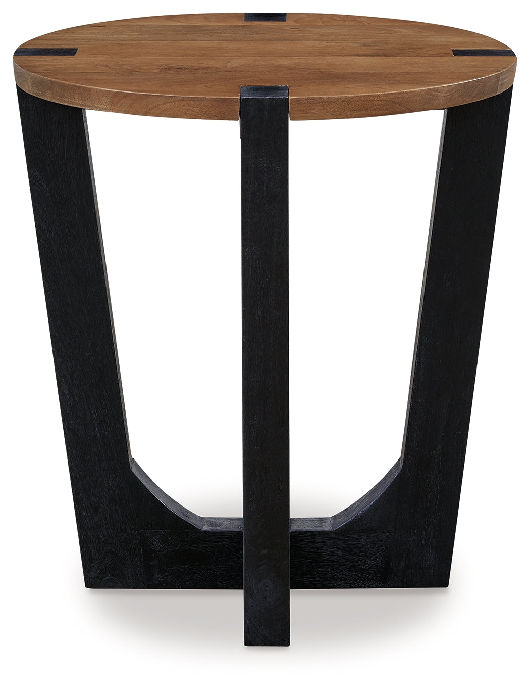 Hanneforth Brown/Black End Table - T726-6 - Luna Furniture