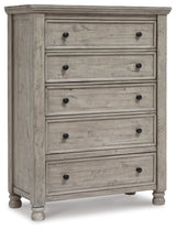 Harrastone Gray Chest of Drawers from Ashley - Luna Furniture