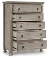 Harrastone Gray Chest of Drawers from Ashley - Luna Furniture