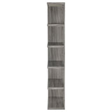 Harrison Weathered Gray 5-Tier Bookcase from Coaster - Luna Furniture