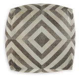 Hartselle Brown Pouf - A1000982 - Luna Furniture