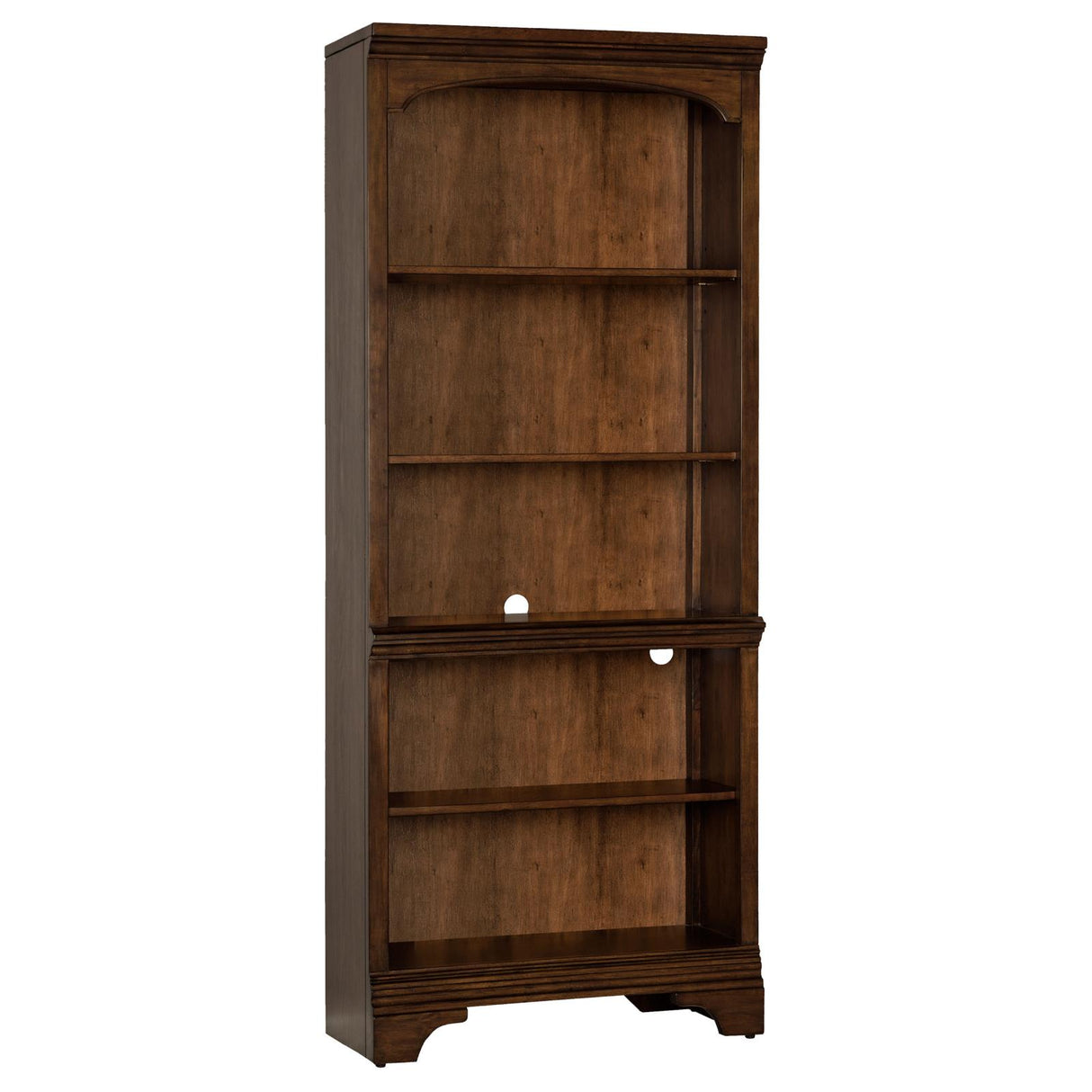 Hartshill 5-shelf Bookcase Burnished Oak - 881285 - Luna Furniture