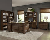 Hartshill Credenza with Hutch Burnished Oak - 881283 - Luna Furniture