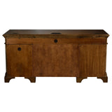 Hartshill Burnished Oak Credenza with Power Outlet from Coaster - Luna Furniture