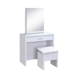 Harvey 2-Piece Vanity Set with Lift-Top Stool White from Coaster - Luna Furniture