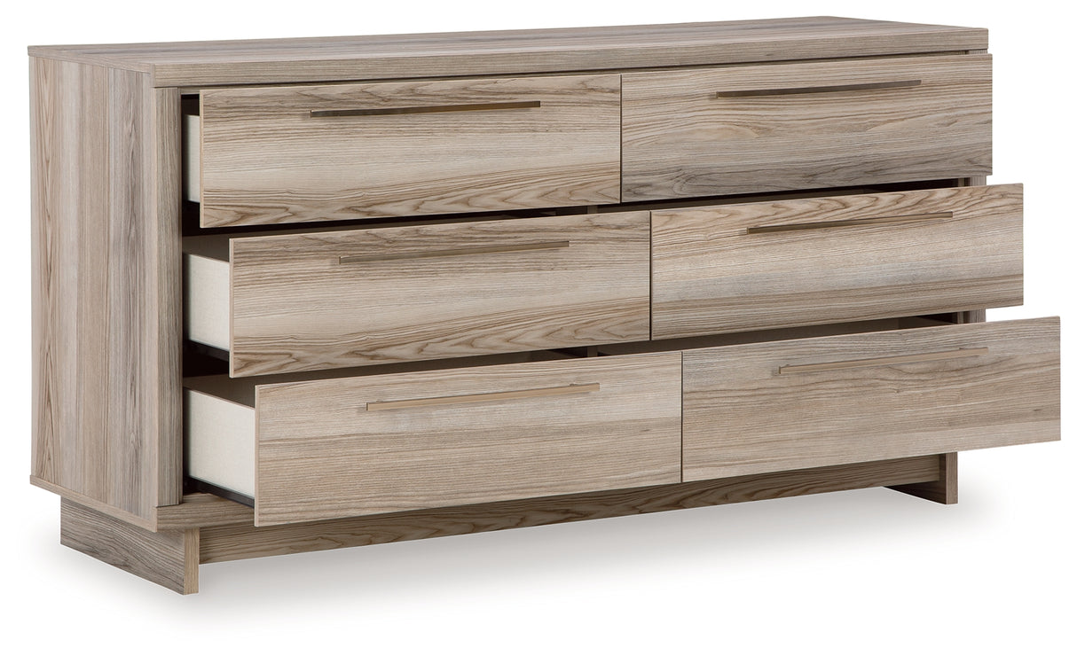 Hasbrick Tan Dresser from Ashley - Luna Furniture