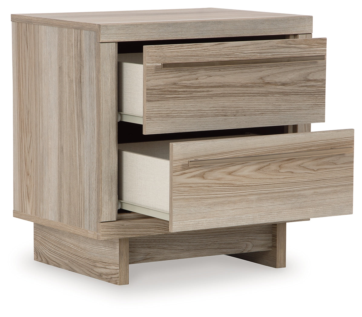 Hasbrick Tan Nightstand from Ashley - Luna Furniture