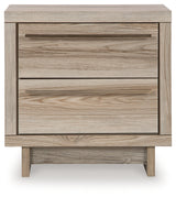 Hasbrick Tan Nightstand from Ashley - Luna Furniture