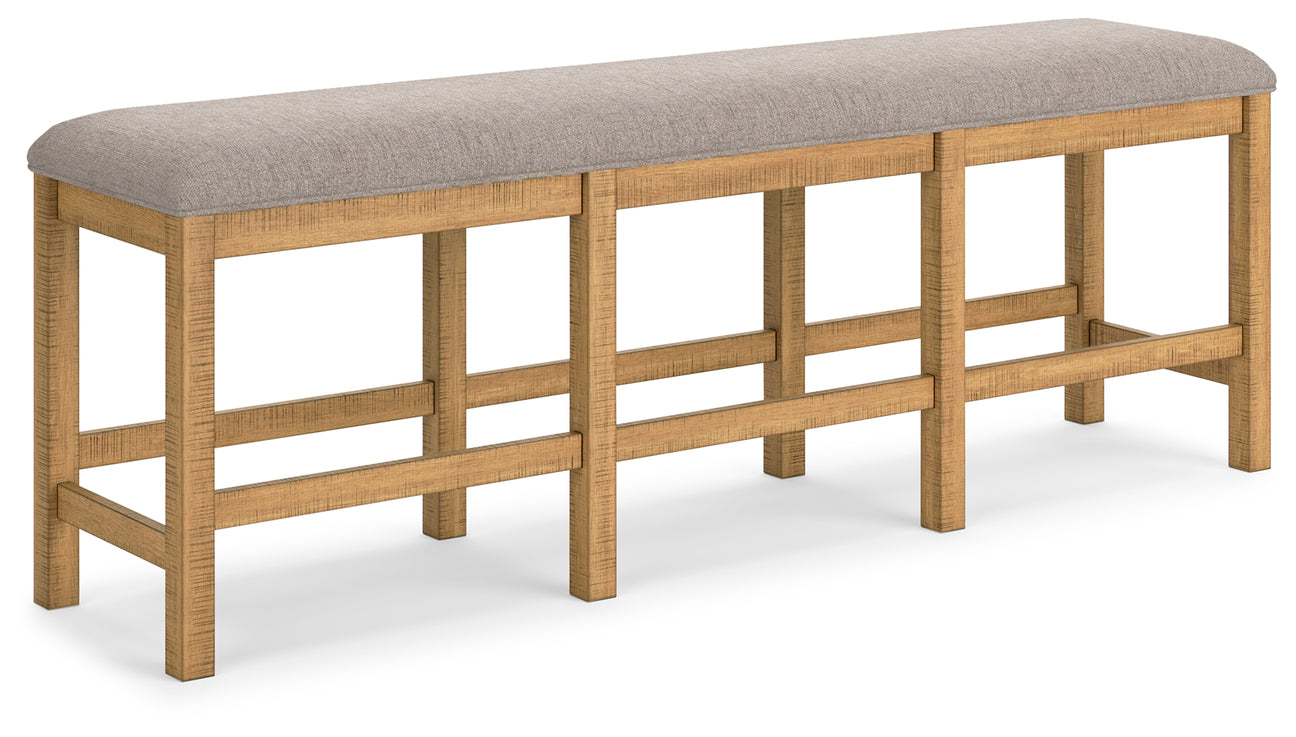 Havonplane Brown 72" Counter Height Dining Bench from Ashley - Luna Furniture