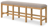 Havonplane Brown 72" Counter Height Dining Bench - D773-09 - Luna Furniture