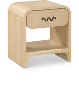 Hayes Night Stand / Side Table Natural from Meridian - Luna Furniture