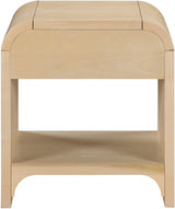 Hayes Night Stand / Side Table Natural from Meridian - Luna Furniture