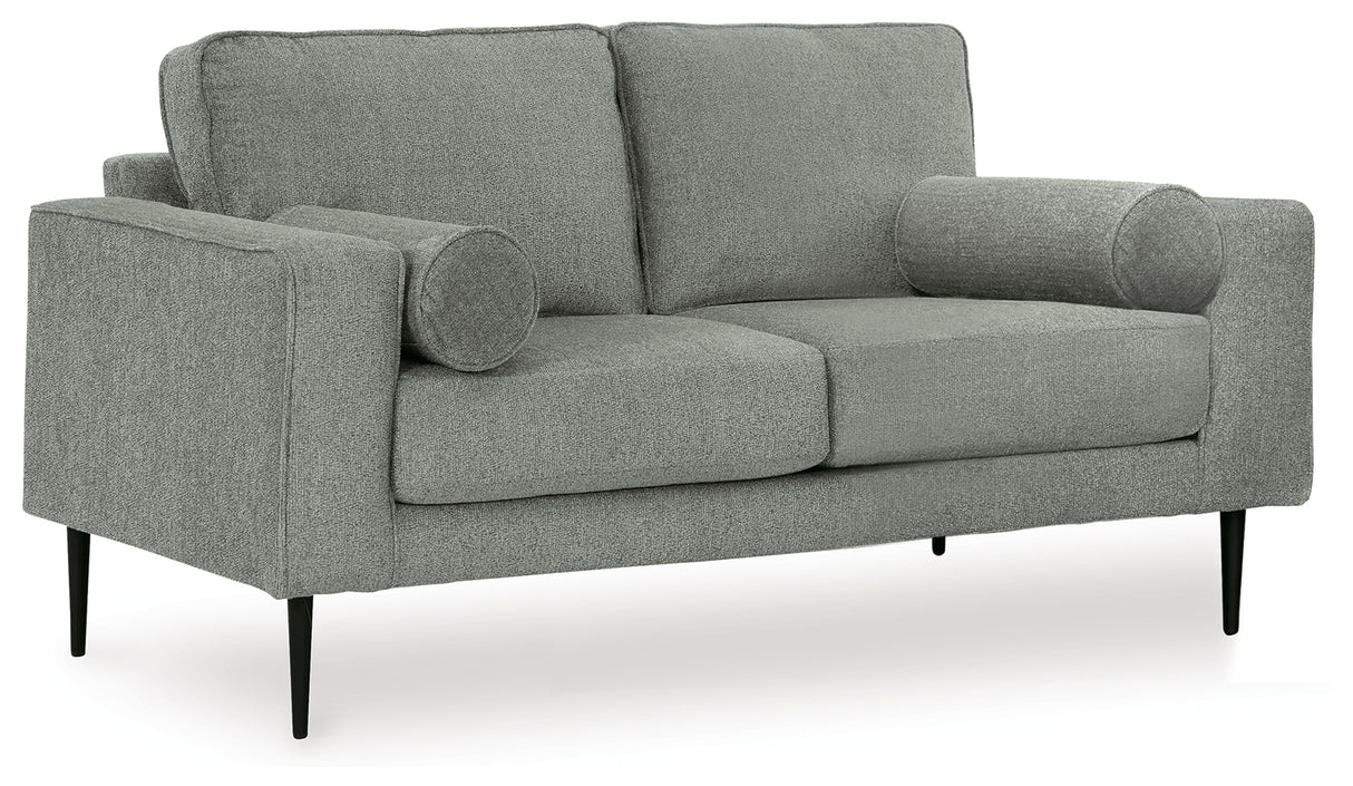 Hazela Charcoal Loveseat from Ashley - Luna Furniture