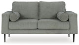 Hazela Charcoal Loveseat from Ashley - Luna Furniture