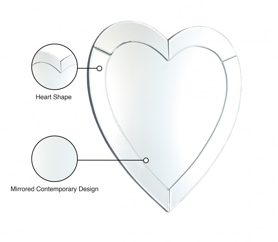 Heart Mirror from Meridian - Luna Furniture