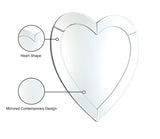 Heart Mirror from Meridian - Luna Furniture