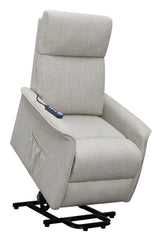 Herrera Power Lift Recliner with Wired Remote Beige - 609407P - Luna Furniture