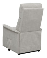 Herrera Power Lift Recliner with Wired Remote Beige - 609407P - Luna Furniture