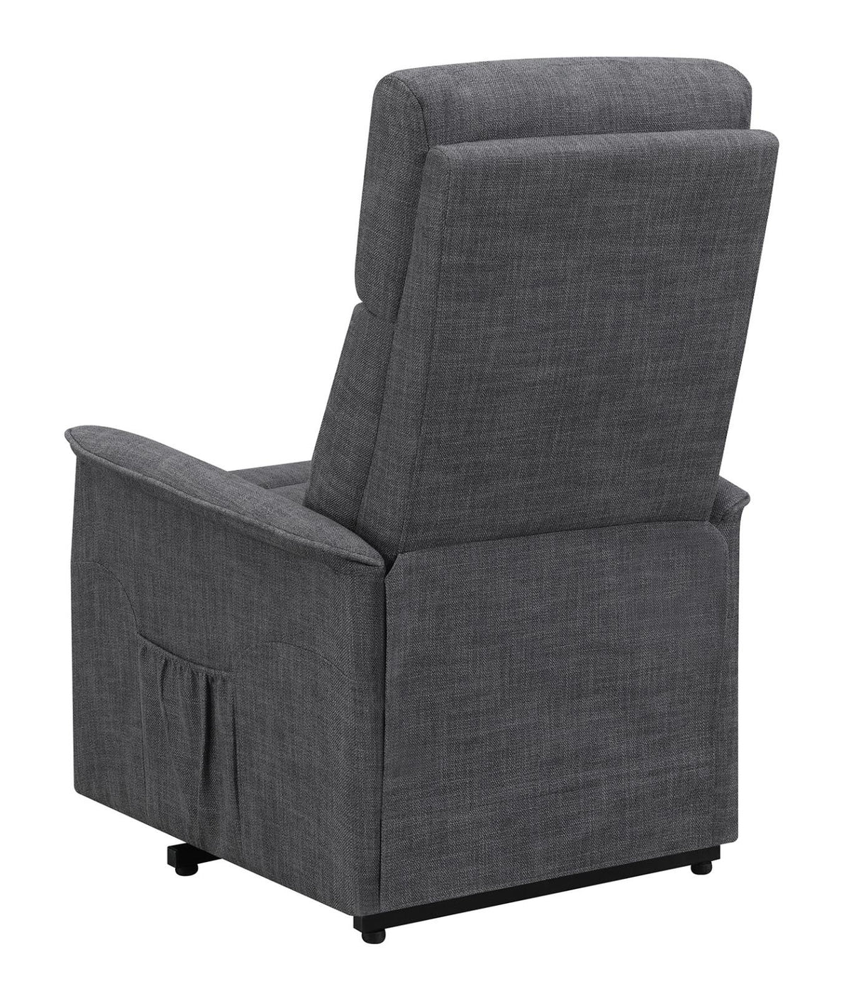 Herrera Power Lift Recliner with Wired Remote Charcoal - 609406P - Luna Furniture