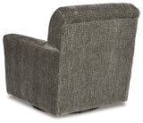 Herstow Charcoal Swivel Glider Accent Chair - A3000366 - Luna Furniture