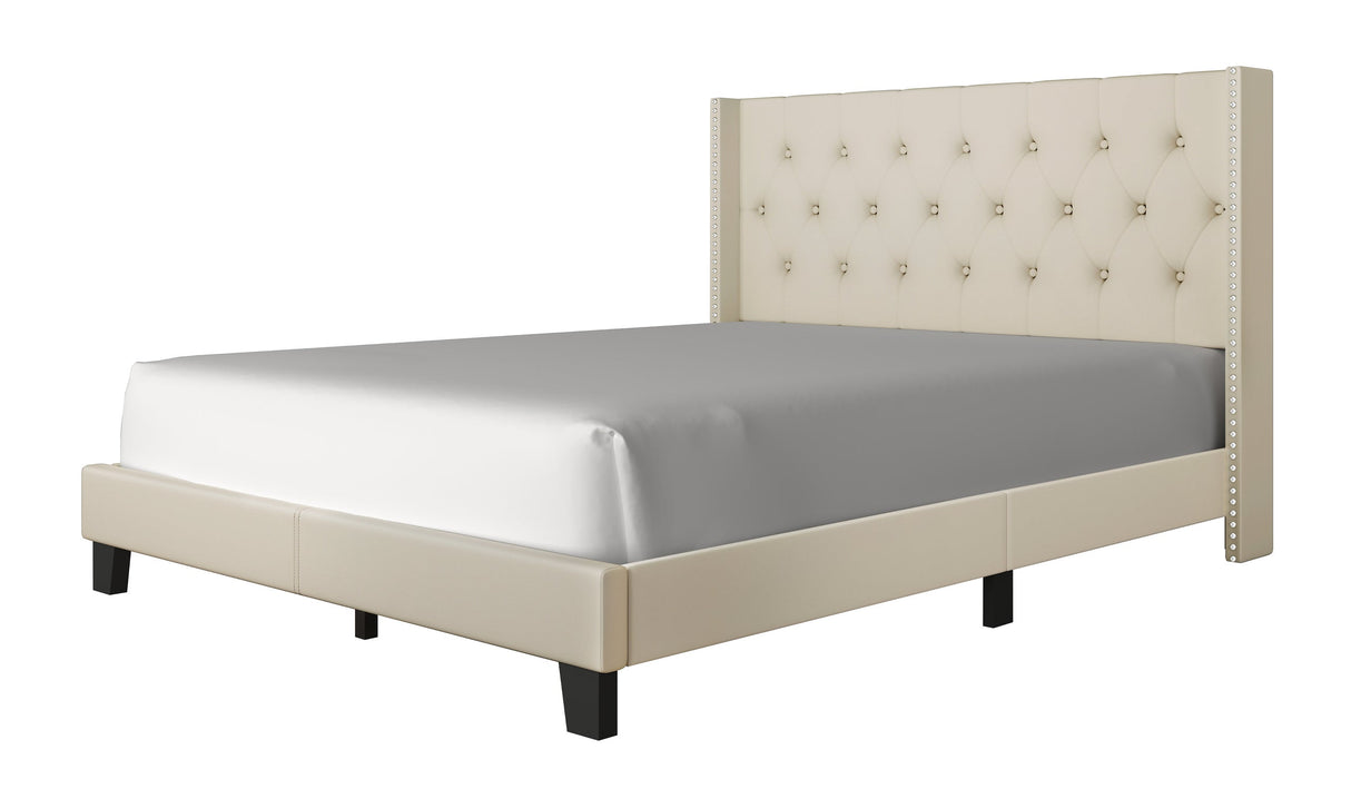 Serenity Beige Full Platform Bed from Happy Homes - Luna Furniture