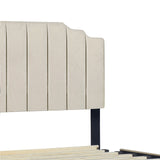 Ridge Beige Full Platform Bed with Side Drawer Storage from Happy Homes - Luna Furniture