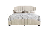 Ridge Beige Queen Platform Bed with Side Drawer Storage from Happy Homes - Luna Furniture